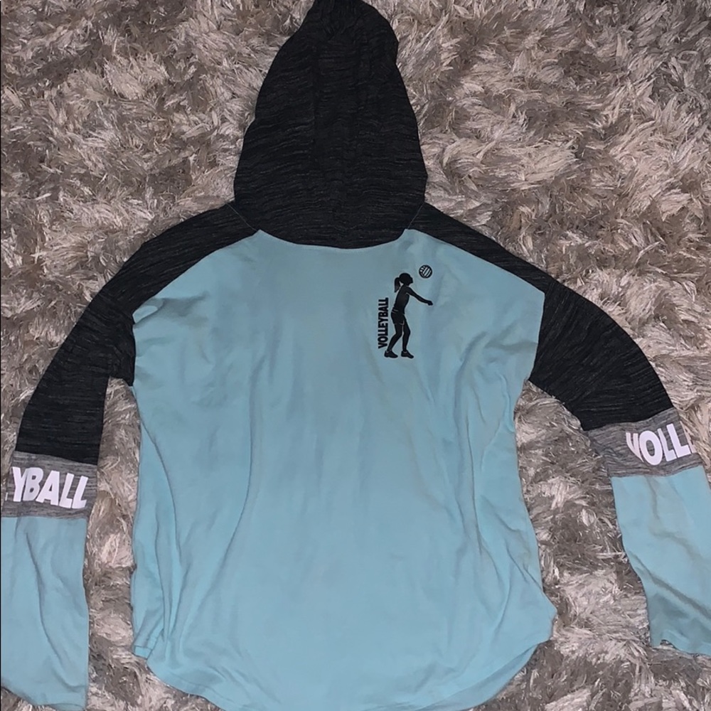 Volleyball long sleeve with hoodie